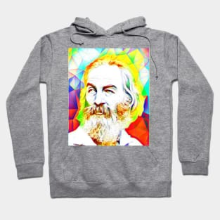 Walt Whitman Colourful Portrait | Walt Whitman Artwork 12 Hoodie